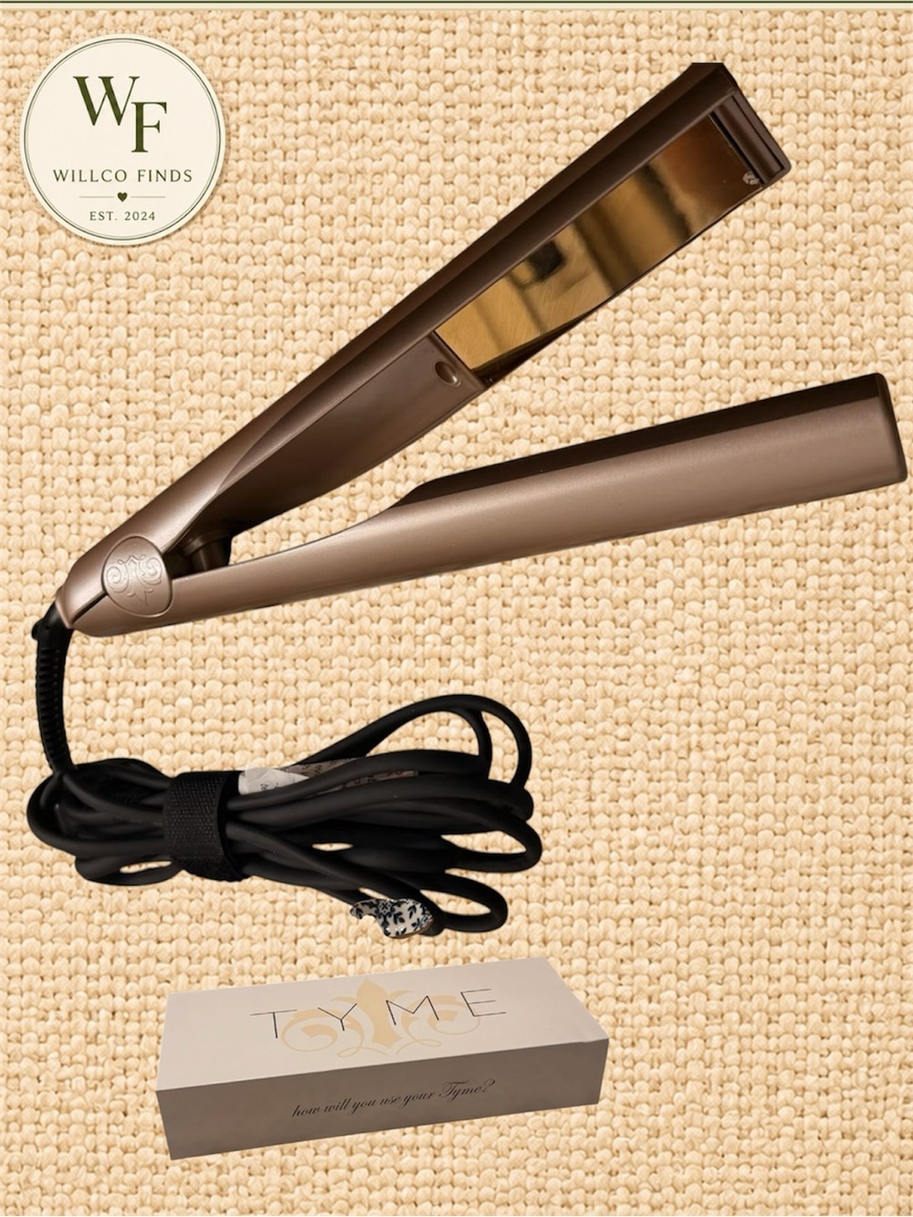 TYME Iron Original Rose Gold 2-in-1 Curl/Straighten